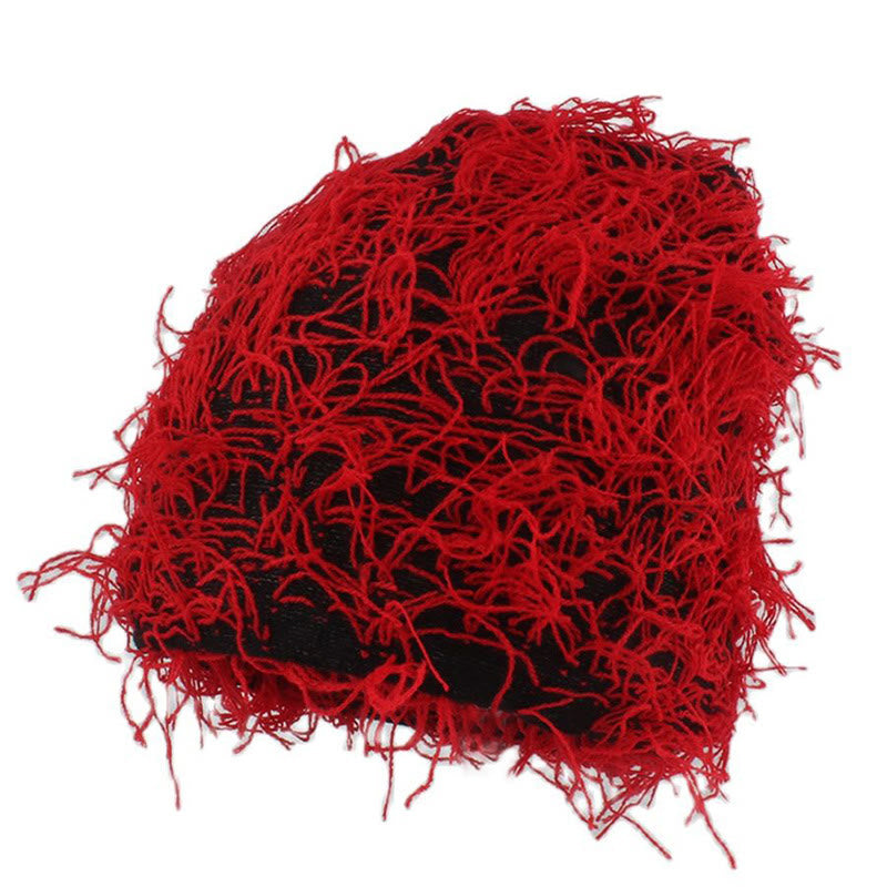 Bonnet tricoté unisexe grande taille - Rouge - Taille unique - image 10