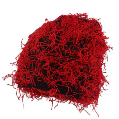Bonnet tricoté unisexe grande taille - Rouge - Taille unique - image 10