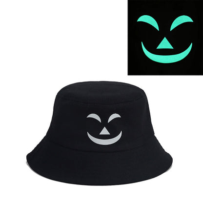 Chapeau bob grande taille à motif d'horreur noctilucous - C - Taille unique - image 3