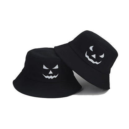 Chapeau bob grande taille à motif d'horreur noctilucous - image 6