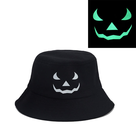 Chapeau bob grande taille à motif d'horreur noctilucous - UN - Taille unique - image 1