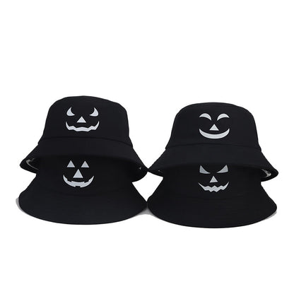 Chapeau bob grande taille à motif d'horreur noctilucous - image 5