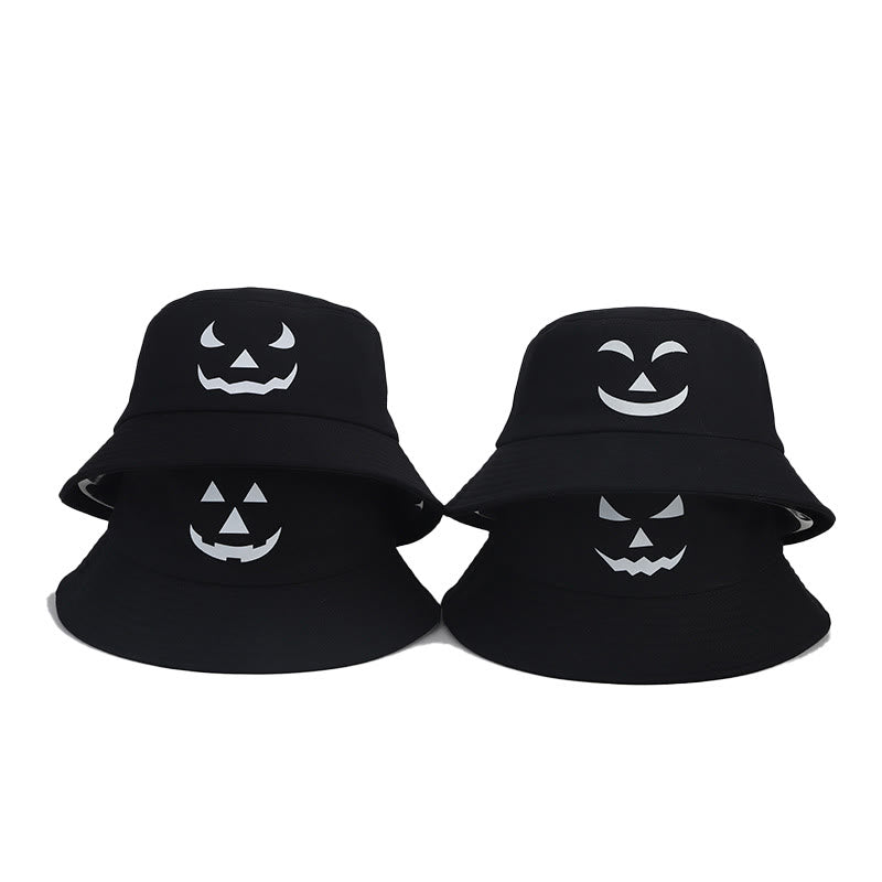 Chapeau bob grande taille à motif d'horreur noctilucous - image 4