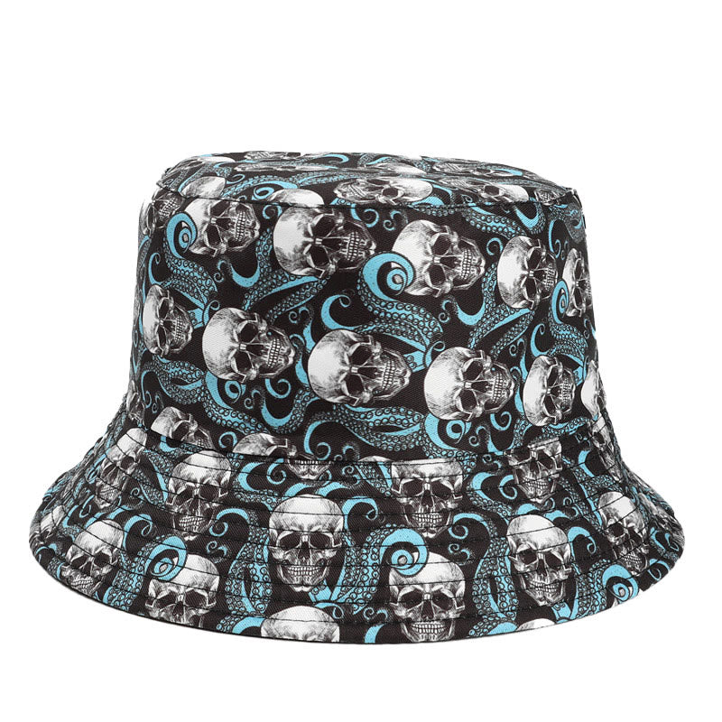 Chapeau bob grande taille série Skull - Crâne de pieuvre - Taille unique - image 2