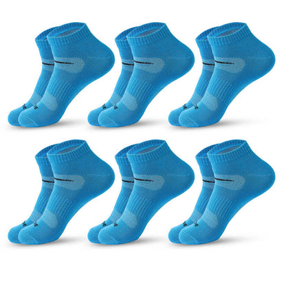Chaussettes de compression cyclistes (6 paires) - Bleu - EU39-45 (US6-11) - image 1