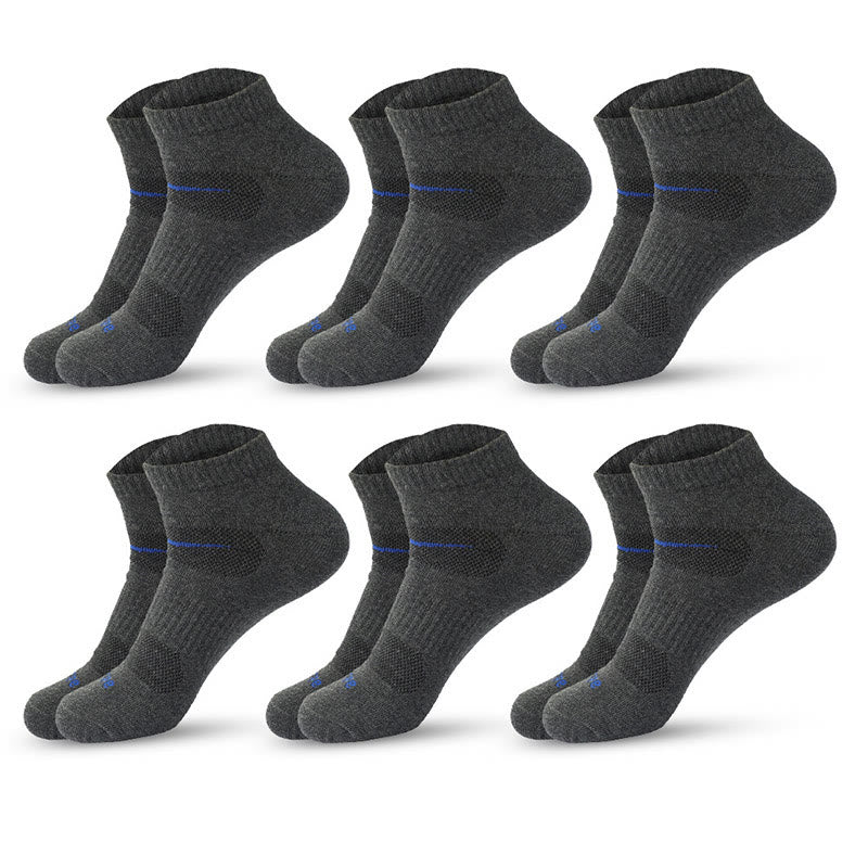 Chaussettes de compression cyclistes (6 paires) - Gris foncé - EU39-45 (US6-11) - image 6