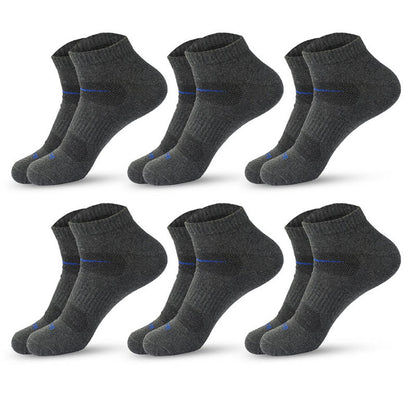 Chaussettes de compression cyclistes (6 paires) - Gris foncé - EU39-45 (US6-11) - image 6