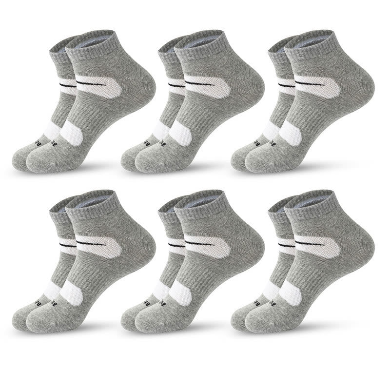 Chaussettes de compression cyclistes (6 paires) - Gris clair - EU39-45 (US6-11) - image 5