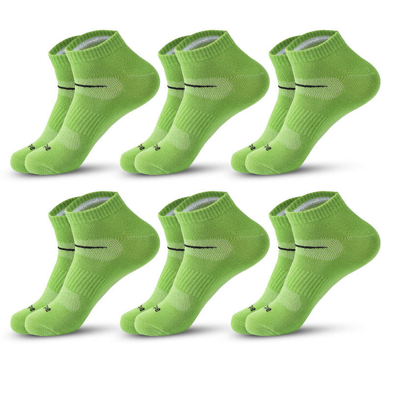 Chaussettes de compression cyclistes (6 paires) - Vert - EU39-45 (US6-11) - image 4