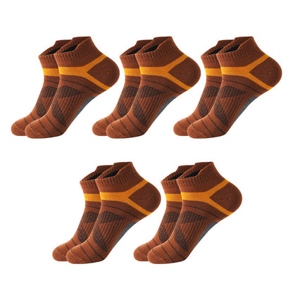 Chaussettes de compression tendance pour chevilles (10 paires) - Brun - EU39-45 (US6-11) - image 6