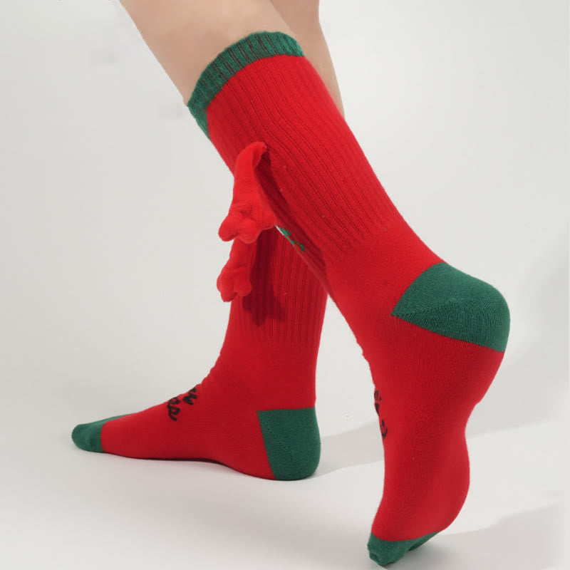 Chaussettes de Noël magnétiques grande taille (3 paires) - image 6