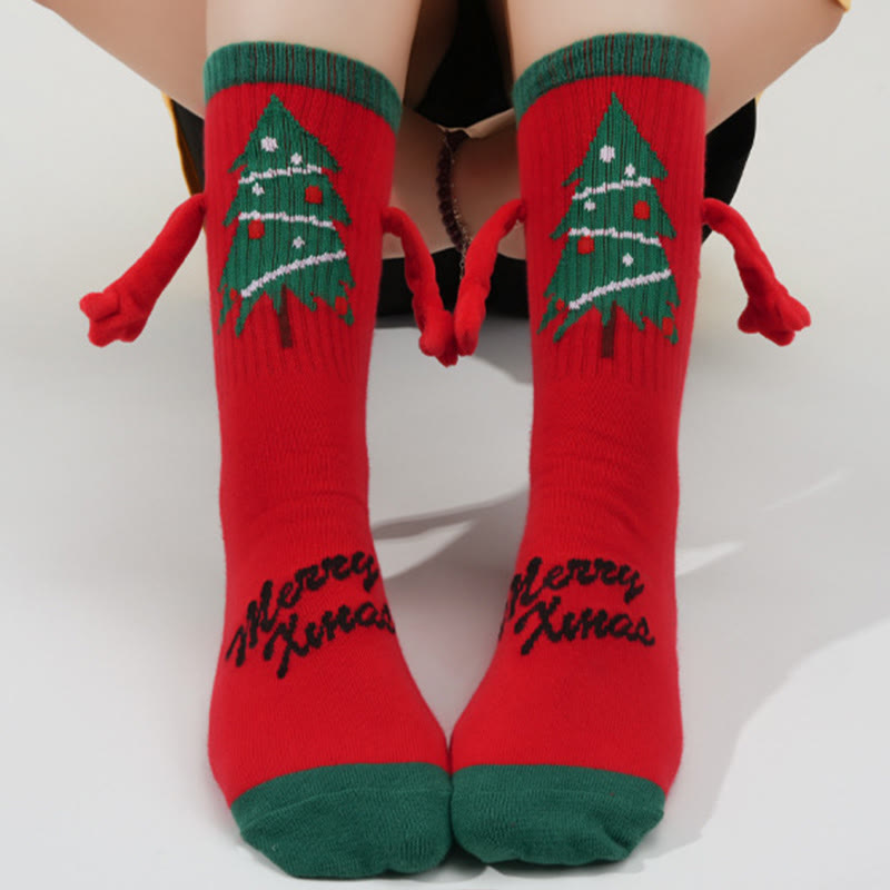 Chaussettes de Noël magnétiques grande taille (3 paires) - image 4