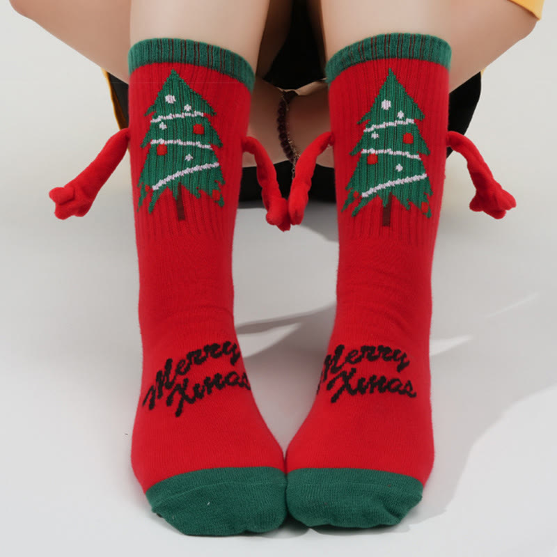 Chaussettes de Noël magnétiques grande taille (3 paires) - image 2