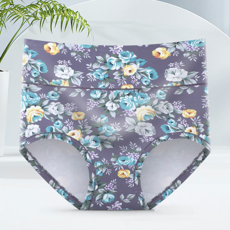 Culottes fleuries douces (paquets de 5) - Violet - 6XL - image 9