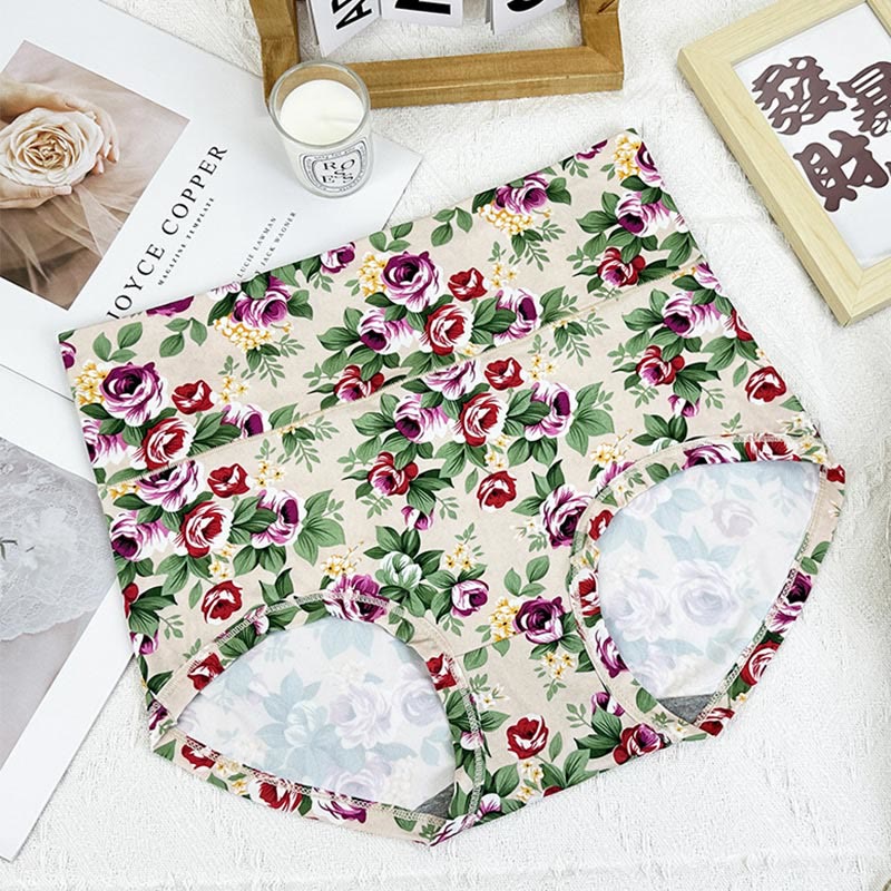 Culottes fleuries douces (paquets de 5) - Abricot - 6XL - image 6