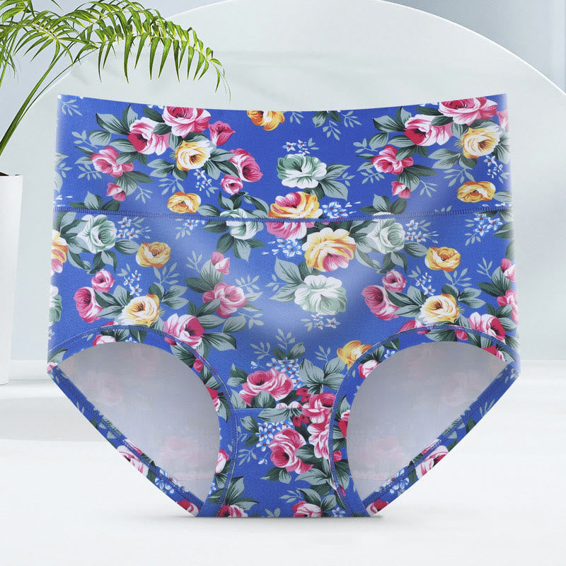 Culottes fleuries douces (paquets de 5) - Bleu - 6XL - image 10