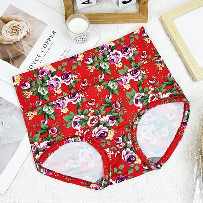 Culottes fleuries douces (paquets de 5) - Rouge - 6XL - image 12