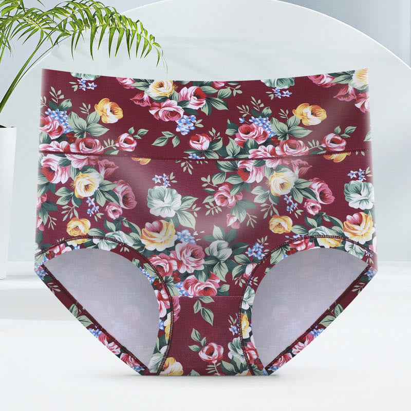 Culottes fleuries douces (paquets de 5) - Vin - 6XL - image 13