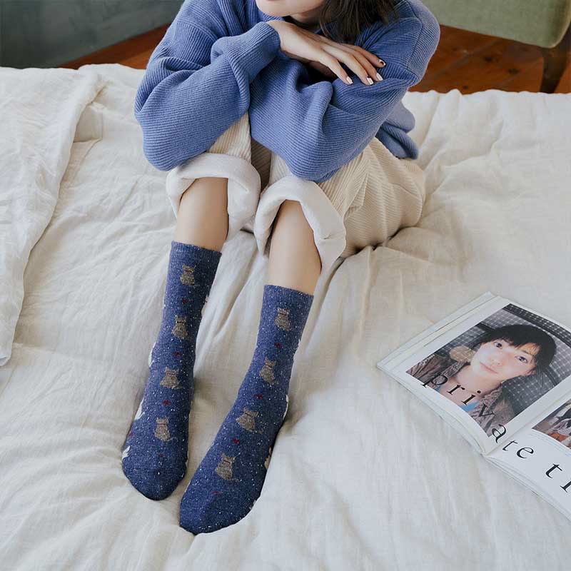 Chaussettes rayées à blocs de couleurs (4 paires) - image 5