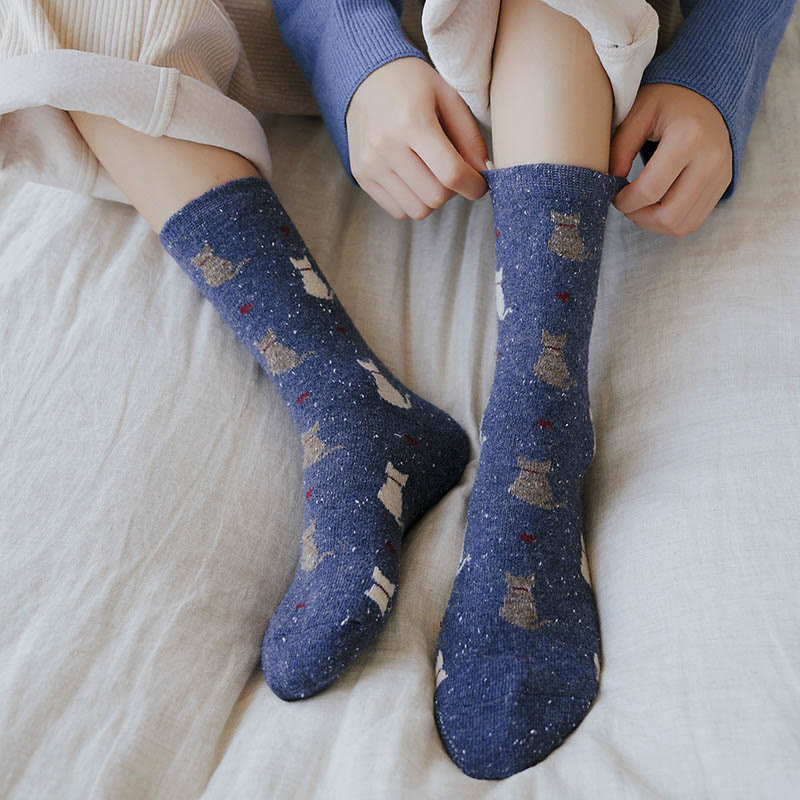 Chaussettes rayées à blocs de couleurs (4 paires) - image 3