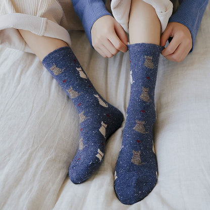 Chaussettes rayées à blocs de couleurs (4 paires) - image 3