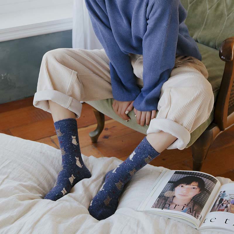 Chaussettes rayées à blocs de couleurs (4 paires) - image 6