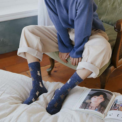 Chaussettes rayées à blocs de couleurs (4 paires) - image 6