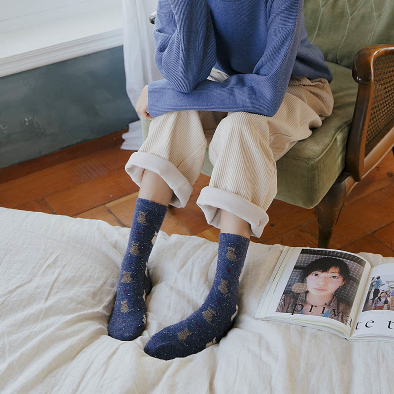 Chaussettes rayées à blocs de couleurs (4 paires) - image 7