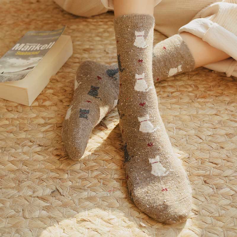 Chaussettes rayées à blocs de couleurs (4 paires) - image 4