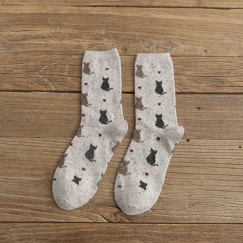 Chaussettes rayées à blocs de couleurs (4 paires) - Beige - EU36-40 (US3-7) - image 11