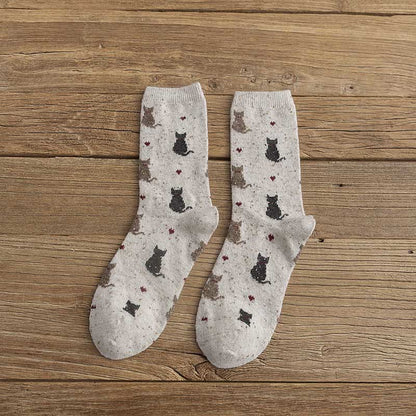 Chaussettes rayées à blocs de couleurs (4 paires) - Beige - EU36-40 (US3-7) - image 11