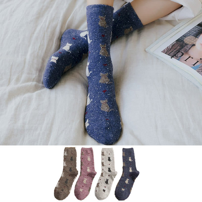 Chaussettes rayées à blocs de couleurs (4 paires) - Multicolore - EU36-40 (US3-7) - image 2