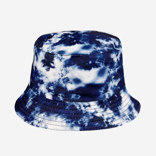 Chapeau bob tie-dye bleu violet grande taille