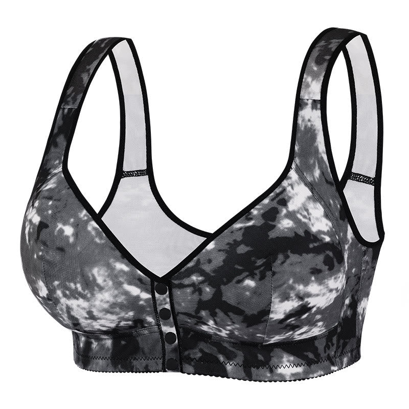 Soutien-gorge sans armatures tie-dye - Noir - 52 - G - image 9