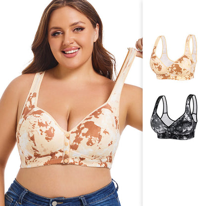 Soutien-gorge sans armatures tie-dye grande taille