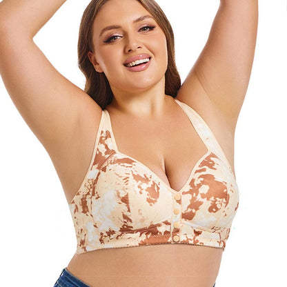 Soutien-gorge sans armatures tie-dye grande taille