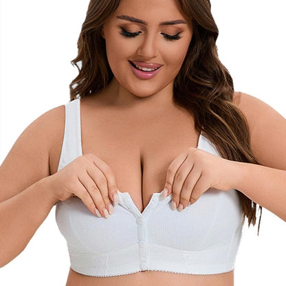 Soutien-gorge sans armatures style gilet en dentelle grande taille
