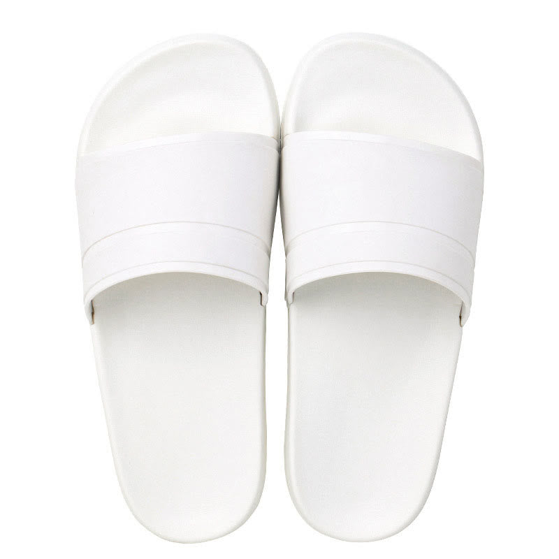 Claquettes antidérapantes de couleur unie grande taille - Blanc - EU46-47 (US12-12.5) - image 6