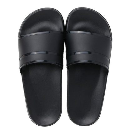 Claquettes antidérapantes de couleur unie grande taille - Noir - EU46-47 (US12-12.5) - image 5