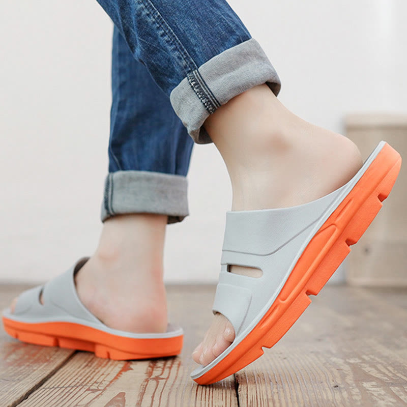 Claquettes à semelle épaisse et soutien de la voûte plantaire grande taille