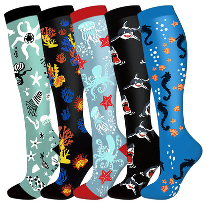 Chaussettes de compression Underwater World (5 paires) - image 1
