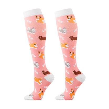 Chaussettes de compression animaux mignons (5 paires) - image 4
