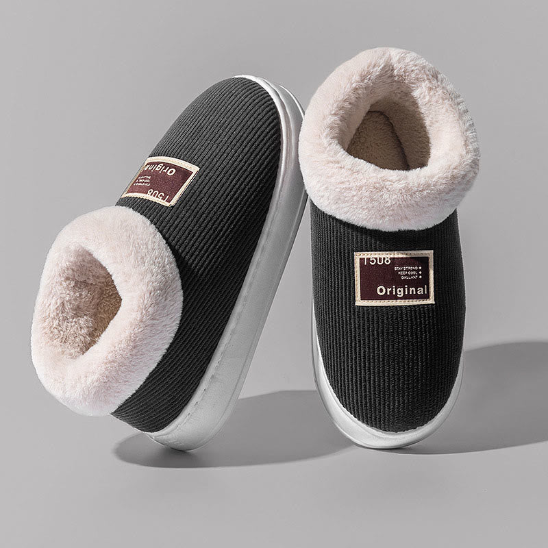 Chaussons chauds et confortables grande taille - Noir - EU39-40 (US6-7) - image 13