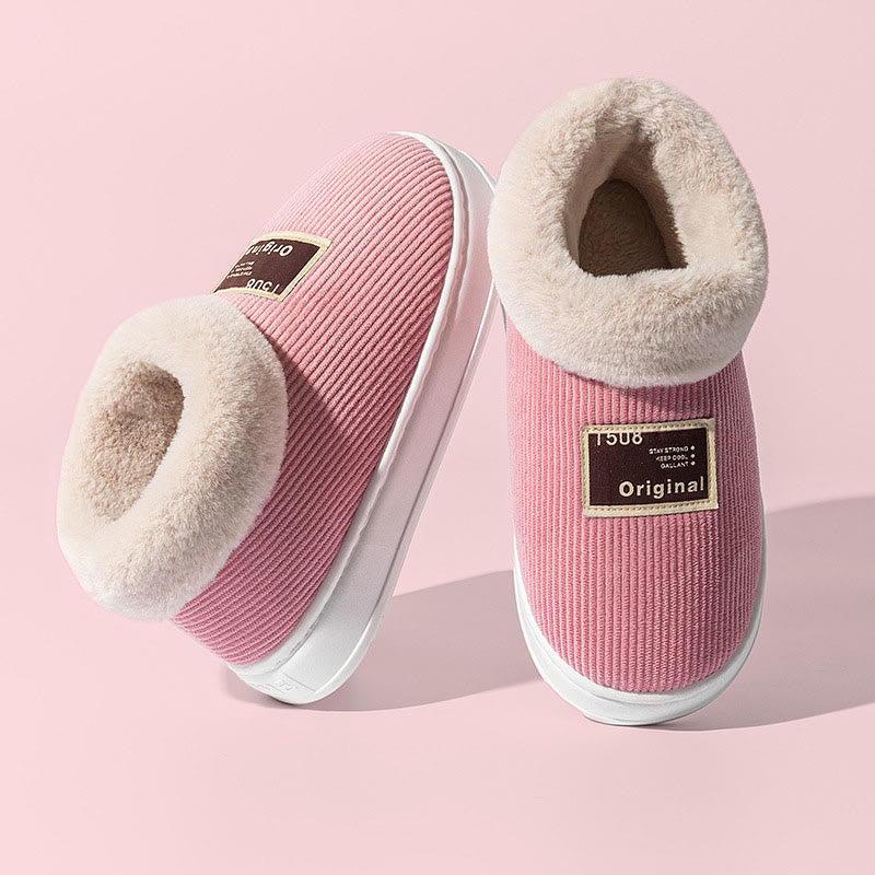 Chaussons chauds et confortables grande taille - Rose - EU39-40 (US6-7) - image 11