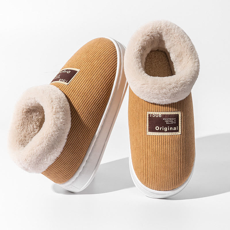 Chaussons chauds et confortables grande taille - Kaki - EU39-40 (US6-7) - image 12