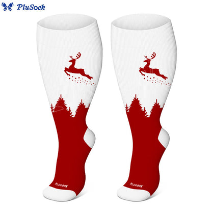 Chaussettes de compression Elk grande taille - Rouge - 4XL - image 7