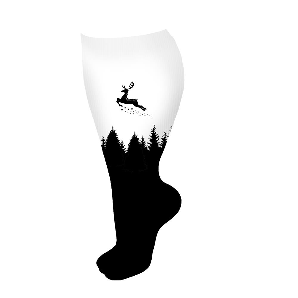 Chaussettes de compression Elk grande taille (3 paires) - Noir - 4XL - image 5