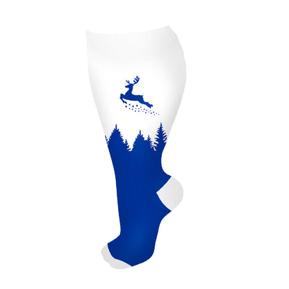 Chaussettes de compression Elk grande taille (3 paires) - Bleu - 4XL - image 7