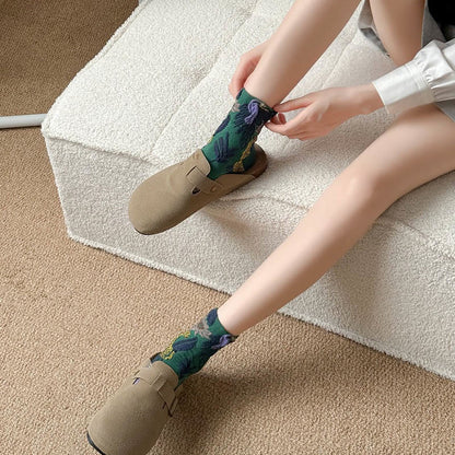 Chaussettes courtes à imprimés mignons (5 paires) - image 9