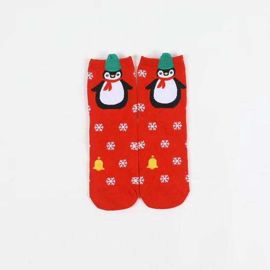 Chaussettes à pois et flocons de neige
